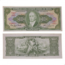 Cédula C-081 10 Cruzeiros 1960 MBC+