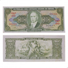 Cédula C-082 10 Cruzeiros 1962 MBC