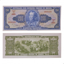 Cédula C-042 200 Cruzeiros 1964 SOB/FE