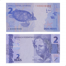 Cédula C-339 IA 2 Reais 2021 SOB - Paulo Roberto N. Guedes / Roberto Campos Neto