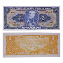 Cédula C-015 2 Cruzeiros 1954 SOB