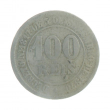 Moeda V-013 100 Réis 1883 BC Cupro Níquel Ø27mm 10gr.