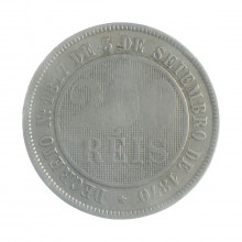 Moeda V-032 200 Réis 1886 MBC Data Escassa Cupro Níquel Ø32mm 15gr.