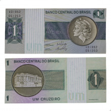 Cédula C-129 1 Cruzeiro 1970 MBC+