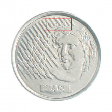 Moeda V-453 50 Centavos 1995 MBC Data Vazada Aço Inoxidável Ø23mm 3,92gr.*