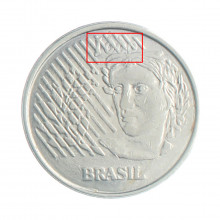 Moeda V-448 10 Centavos 1996 MBC Data Vazada Aço Inoxidável Ø22mm 3,6gr.