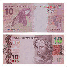 Cédula C-350 KA 10 Reais 2022 SOB/FE - Paulo Roberto N. Guedes / Roberto Campos Neto