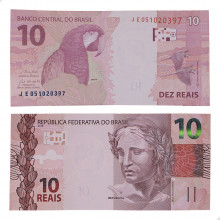 Cédula C-350 JE 10 Reais 2021 SOB/FE - Paulo Roberto N. Guedes / Roberto Campos Neto