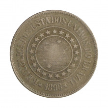 Moeda V-049 200 Réis 1896 MBC  Cupro Níquel Ø32mm 15gr.