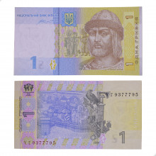 Cédula P#116Ac 1 Hryvnia 2014 Ucrânia Europa FE