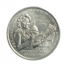 Moeda KM#790 Quarter Dollar American Woman Patsy Takemoto Mink 2024 P FC USA América Cupro Níquel Ø24,26mm 5,67gr.