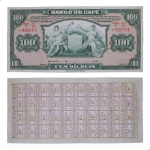 Cédula P#S541r.2 100.000 Réis 1929 Banco do Café Brasil América MBC