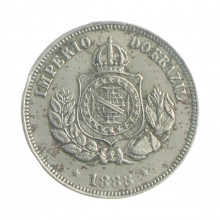 Moeda V-027 50 Réis 1888 MBC Escassa Cupro Níquel Ø22mm 7gr.*