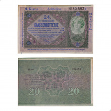 Cédula P#New 20 Kronen 1931 Estado do Danúbio (Donaustaat) Austria Europa SOB/FE