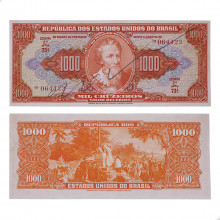 Cédula C-104 1000 Cruzeiros 1949 Escassa MBC/SOB