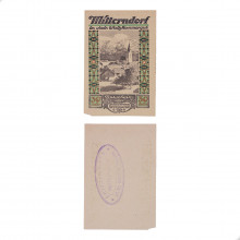 Cédula Notgeld 30 Hellers 1920 Falta Pedaço Áustria Europa SOB/FE
