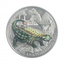 Moeda KM#3309 3 Euros 2020 FC Áustria Europa Anquilossauro Cupro-Níquel Ø34mm 16gr.
