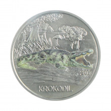 Moeda KM#3263 3 Euros 2017 FC Áustria Europa O Crocodilo Cupro-Níquel Ø34mm 16gr.