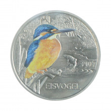 Moeda KM#3264 3 Euros 2017 FC Áustria Europa O Martim-Pescador Cupro-Níquel Ø34mm 16gr.