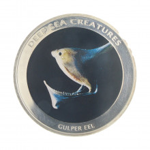 Token 2010 SOB/FC Moçambique África Criaturas das Profundezas do Mar Prata 0.500 Ø38mm 25gr.