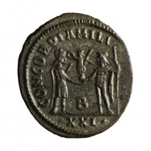 Moeda RIC V.2 #306 1 Antoninianus 286-293 d.C. SOB Roma Europa Império Romano (27 a.C. - 395 d.C.) Bronze Ø22mm 3,3gr.