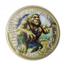 Moeda KM#3396 3 Euros 2025 FC Áustria Europa The Troll - Série Criaturas Místicas Cupro-níquel Ø34mm 16gr.