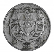 Km#580 2,50 Escudos 1946 MBC Portugal Europa