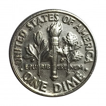 Km#195A 1 Dime 1989 P MBC Estados Unidos América C/ Sinais de Limpeza