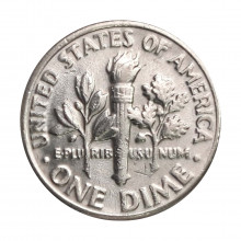 Km#195A 1 Dime 1987 P SOB/FC Estados Unidos América