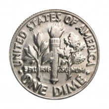 Km#195A 1 Dime 1985 P FC Estados Unidos América