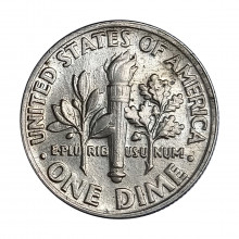 Km#195A 1 Dime 1996 P MBC/SOB Estados Unidos América