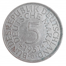 5 Mark 1951 G SOB Alemanha Europa