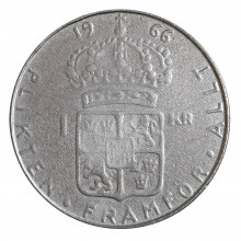 1 Coroa 1966 SOB+ Suécia Europa