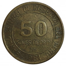 50 Soles 1981 MBC Peru América