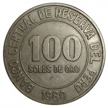 100 Soles 1980 MBC+ Peru América