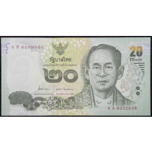 P#118 20 Baht 2013 FE Tailândia Ásia