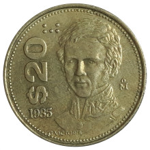 Km#508 20 Pesos 1985 MBC+ México América