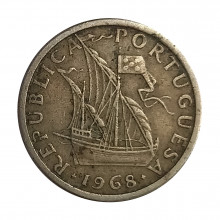 Km#590 2,50 Escudos 1968 MBC Portugal Europa