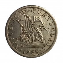 Km#590 2,50 Escudos 1965 MBC Portugal Europa