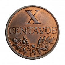 Km#583 10 Centavos 1967 SOB/FC Portugal Europa