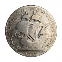 Km#580 2,50 Escudos 1947 MBC Portugal Europa