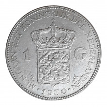 Km#161 1 Gulden 1930 MBC+ Holanda Europa
