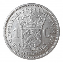 Km#149 1 Gulden 1914 MBC+ Holanda Europa