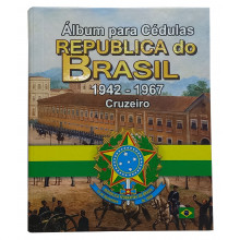 Álbum para Cédulas Por Tipo República do Brasil Cruzeiro 1942 - 1967