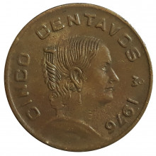 Km#427 5 Centavos 1976 MBC+ México América