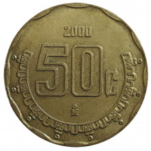 Km#549 50 Centavos 2000 MBC+ México América