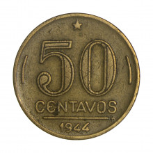 V-193 50 Centavos 1944 MBC Com Sigla