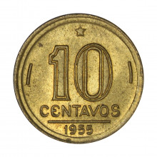 V-205 10 Centavos 1955 FC