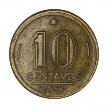 V-204 10 Centavos 1954 MBC