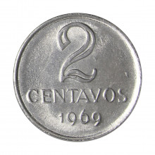 V-291 2 Centavos 1969 SOB/FC